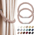 NICEEC 2 Pack Strong Magnetic Curtain Tiebacks Modern Simple Style Drape Tie by NICEEC