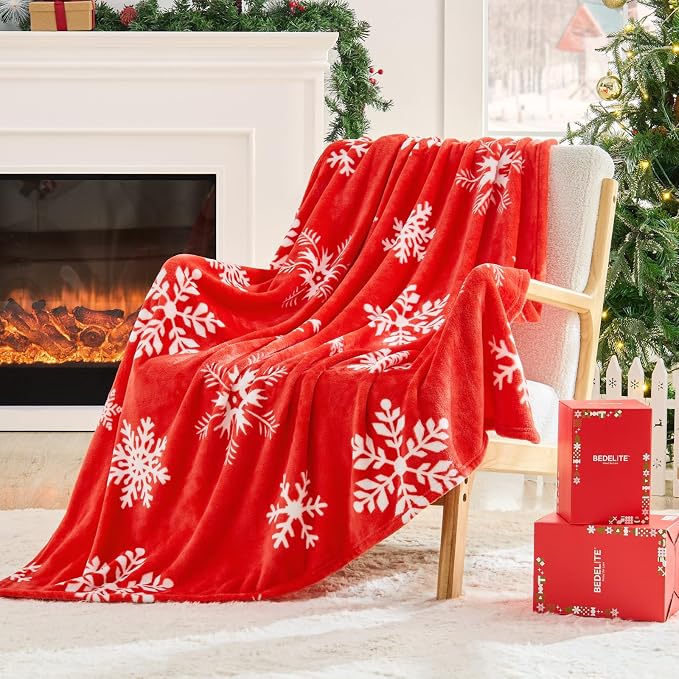 BEDELITE Christmas Throw Blanket– Cozy Holiday Blanket by BEDELITE