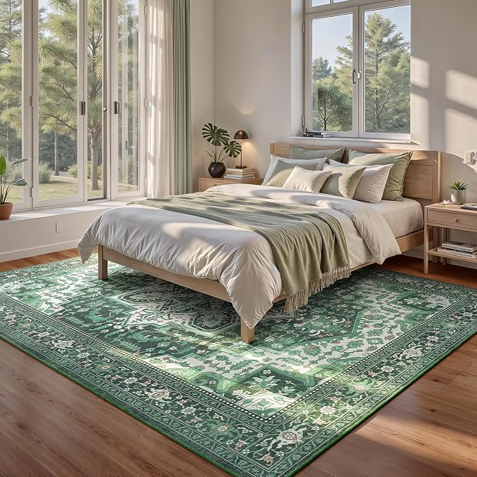 Rugflix 8x10 Area Rugs for Living Room, Machine Washable Rug Non Slip Stain - Image 6