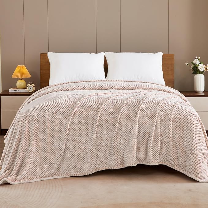 Exclusivo Mezcla Fleece Bed Blanket Queen Size, Super Soft and Warm Blankets - Image 2