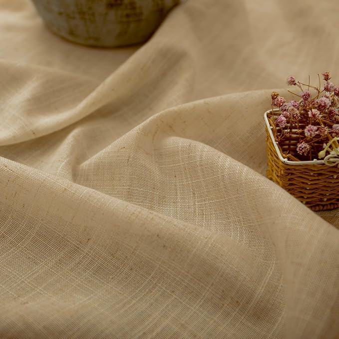Burlap Color Curtains 84 Inch Length - Image 2