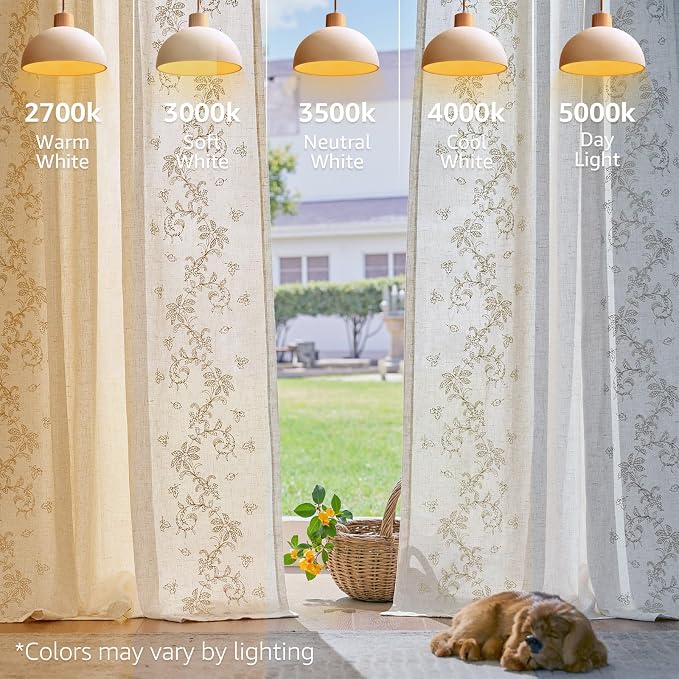 jinchan Evelyn Embroidered Linen Curtains - Image 9