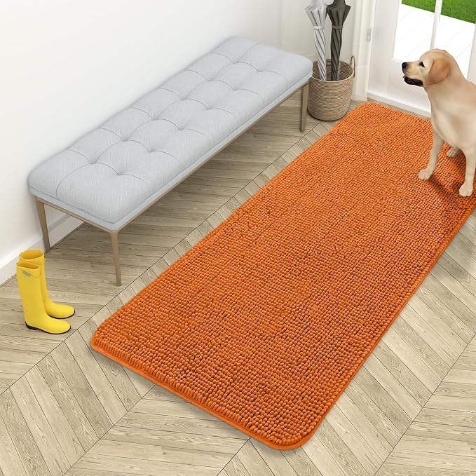 OLANLY Dog Door Mat for Muddy Paws 54x24, Absorbs Moisture and Dirt, Absorbent by OLANLY