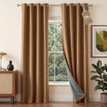 NICETOWN 100% Absolutely Blackout Linen Curtains by NICETOWN