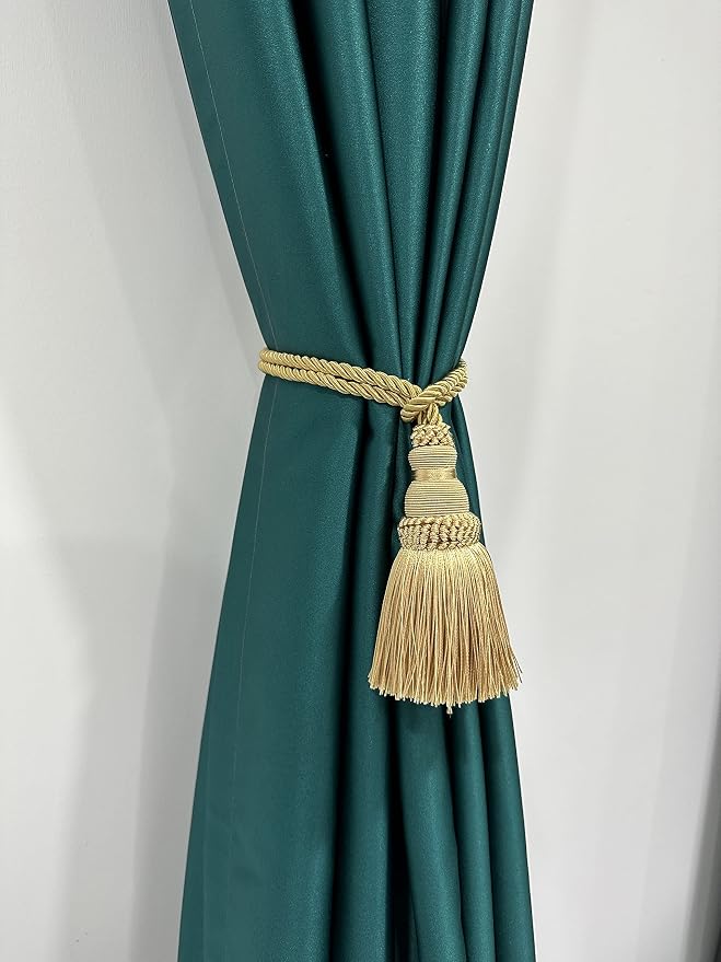 Fenghuangwu 2 Pack Curtain Tie Backs Rope Tassels - Image 5