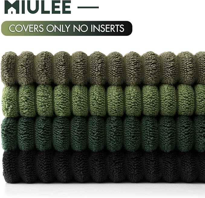 MIULEE Boho Farmhouse Throw Pillow Covers 18x18 Inch Set of 4 Mordern Neutral - Image 7