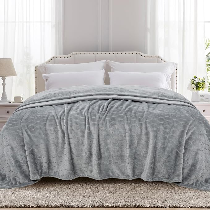 TOONOW Fleece Bed Blanket King Size 90x108 inches, Super Soft Fluffy Fuzzy by TOONOW