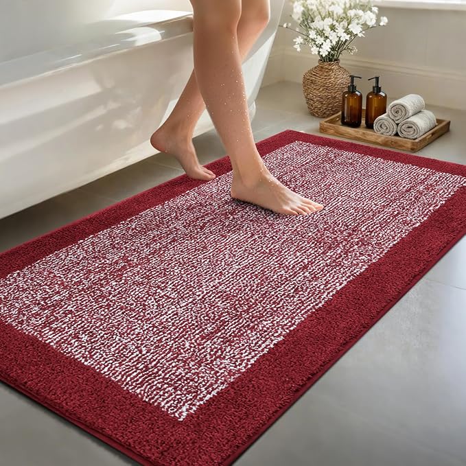 70x24 Long Bathroom Rugs Washable Non Slip, Soft Absorbent Quick Dry Mats by Unknown
