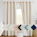 NICETOWN 100% Absolutely Blackout Linen Curtains by NICETOWN