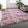 Deerhoo Large Shag Area Rugs 6 x 9, Tie-Dyed Plush Fuzzy Rugs by Deerhoo