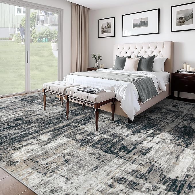10x14 Area Rugs for Living Room, Washable Modern Abstract Large Area Rug - Image 5
