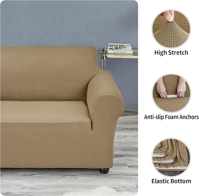 Joccun Stretch Chair Couch Cover, 1-Piece Sofa Slipcover Spandex Jacquard - Image 4