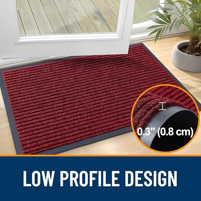 OLANLY Front Door Mat 59x23, Waterproof Heavy-Duty Indoor Outdoor Doormat | - Image 4