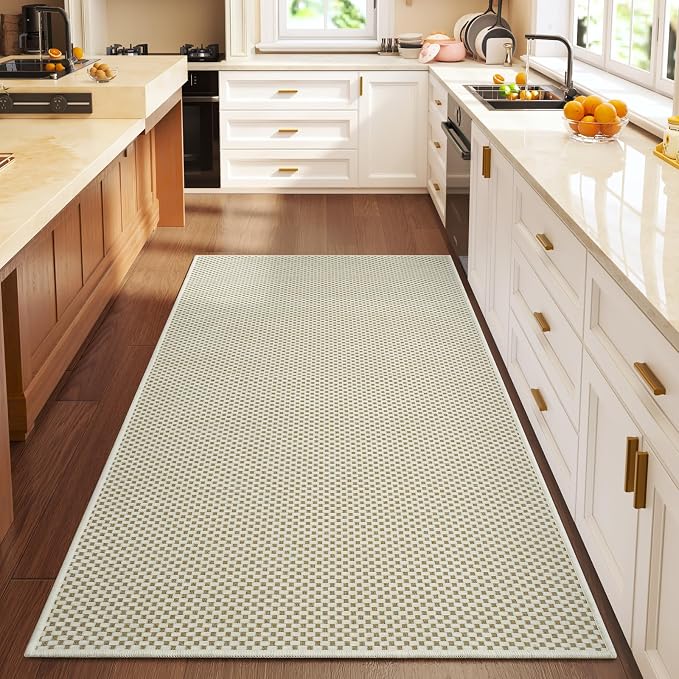 YDKGL 3x5 ft Area Rug Entryway Runner Rug Non Slip Washable, Boho Woven Kitchen - Image 3