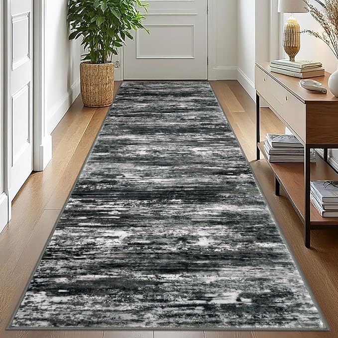 KOZYFLY 3x10 Ft Rug Modern Ombre Runner Rug by KOZYFLY