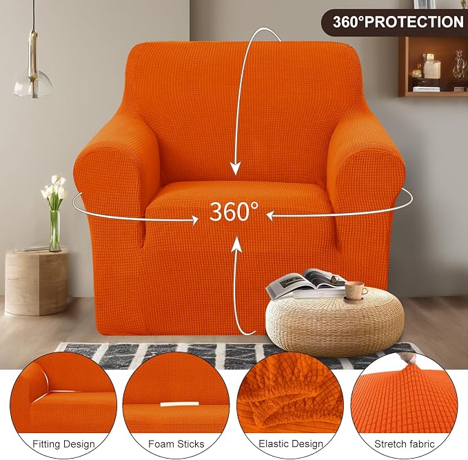 U-NICE HOME Recliner Chair Covers Stretch Couch Cover Sofa Cover Sofa Slipcover - Image 3
