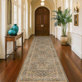 Brown 2'6" x 10' Hallway Runner Rug Non Slip by HazoHaus