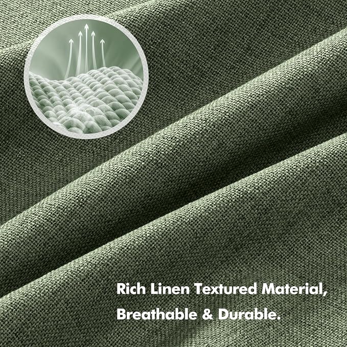 MIULEE 100% Blackout Linen Curtains - Image 3