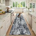 Washable Area Rugs 2'6''x10 Non-Slip Modern Abstract Soft by RELEANY