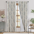 jinchan Blackout Floral Curtains by JINCHAN