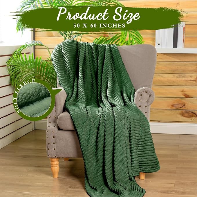 Buryeah 12 Pcs Flannel Throw Blanket Bulk 50 x 60 in Sleepover Blanket Outdoor - Image 2