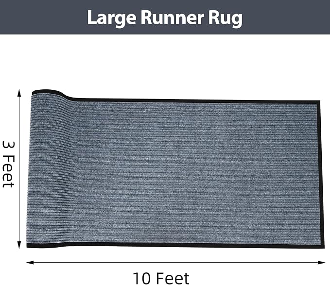 MYOYAY Carpet Runner, 3ft x 10ft Hallway Runner - Image 3