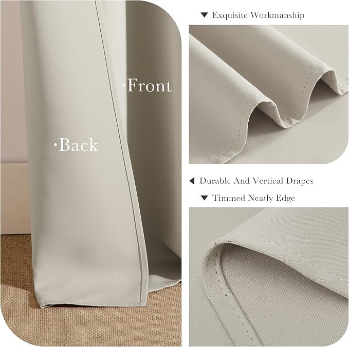 PONY DANCE Rod Pocket and Back Tab Blackout Curtains - Image 6