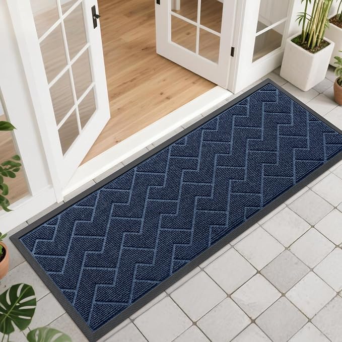 OLANLY Front Door Mat Indoor Outdoor Entrance, Waterproof All-Season, by OLANLY