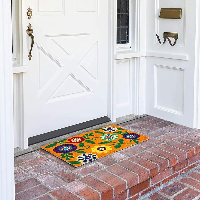 Juvale Floral Coir Door Mat - Image 2