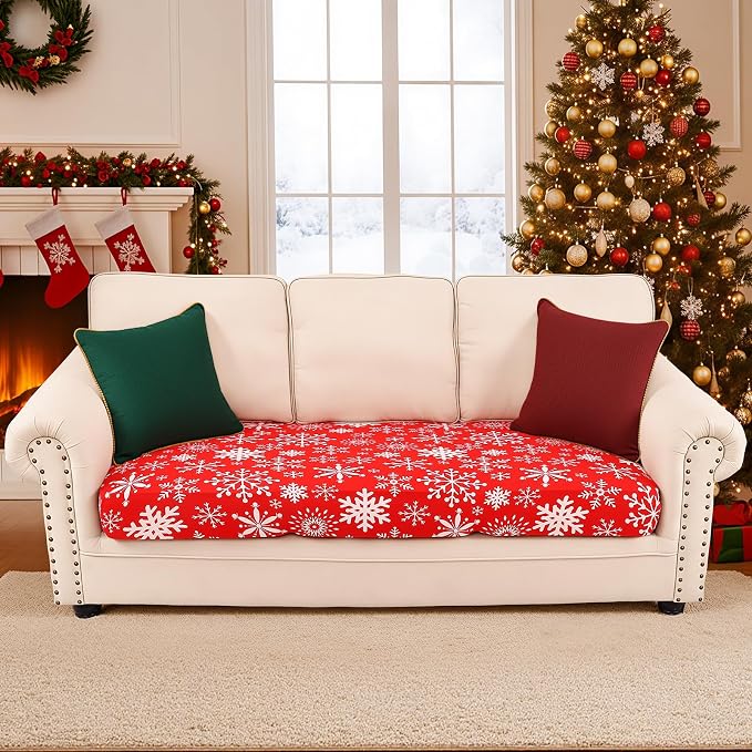 Smiry Printed Couch Cushion Covers, Stretch Soft Couch Covers - Image 5
