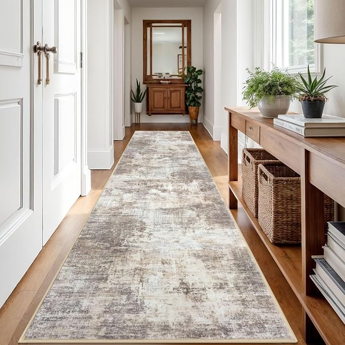 IOHOUZE Abstract Runner Rug 3x12 Ft Washable Runners - Image 8