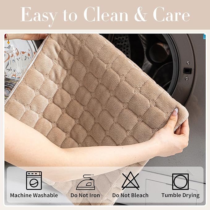 Velvet Couch Cover, Washable Sectional Sofa Cover, Anti Slip Sofa Slipcover - Image 6