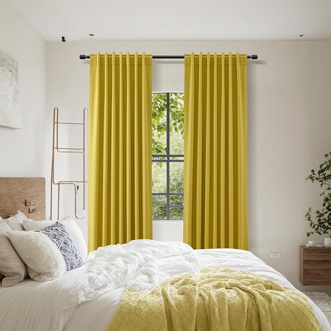 Guken 100% Blackout Curtains 84 Inch Length 2 Panels Set - Image 9