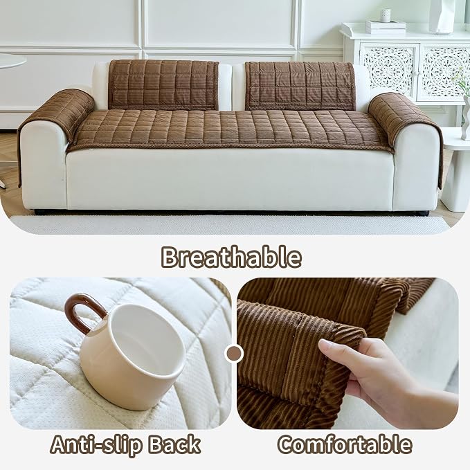 Couch Covers for Dogs Washable, Non Slip Couch Covers for Loveseat Sofa Pet - Image 5