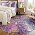Washable Area Rugs 6ft Non-Slip Modern Abstract Soft by RELEANY
