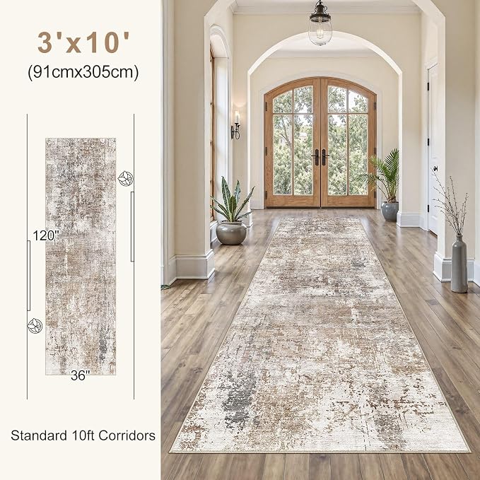 UERMEI 3X10 Washable Runner Rug - Image 3