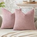 MIULEE Pack of 2 Couch Throw Pillow Covers 20x20 Inch Aesthetic Pink Modern by MIULEE