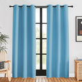 NICETOWN Blackout Window Curtains 80 inch Long, 2 Panels, 34 inch, Teal Blue by NICETOWN