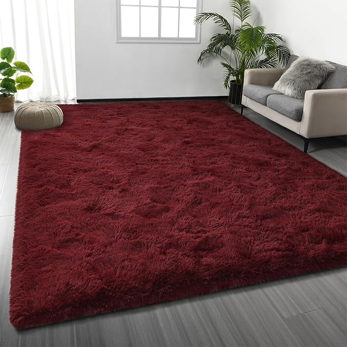 Large Shag Area Rugs 5 x 8, Plush Fuzzy Rugs by Deerhoo