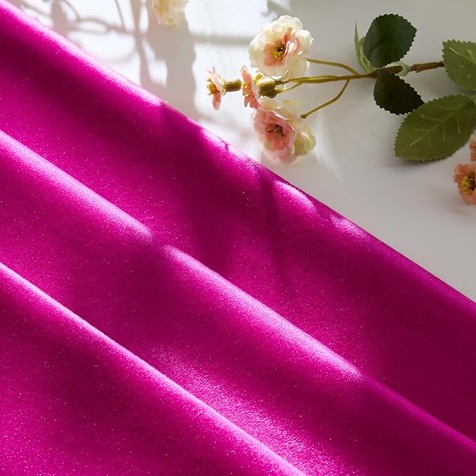 GIGIZAZA 18x18 Pillow Covers Set of 2 Velvet Throw Pillows Decorative Hot Pink - Image 4