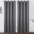 LEMOMO Blackout Curtains 66 x 95 inch/Frost Grey Curtains Set of 2 by Lemomo