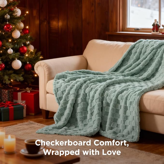 Bedsure GentleSoft Sage Green Throw Blanket - Image 6