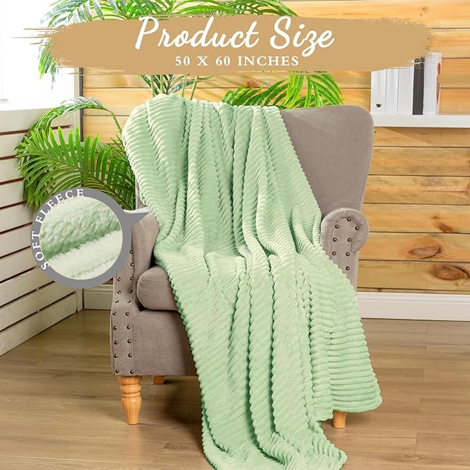 Buryeah 12 Pcs Flannel Throw Blanket Bulk 50 x 60 in Sleepover Blanket Outdoor - Image 2