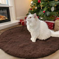 OLANLY Coffee Round Rugs for Bedroom by OLANLY