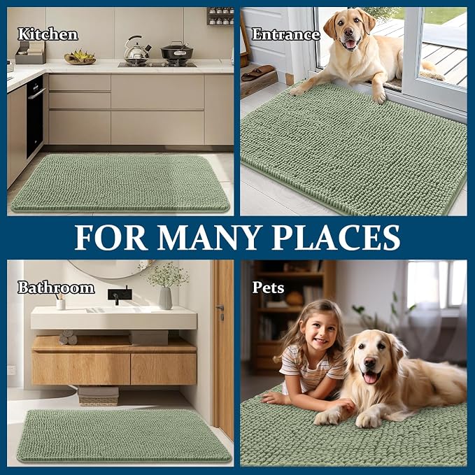 OLANLY Dog Door Mat for Muddy Paws 70x24, Absorbs Moisture and Dirt, Absorbent - Image 8