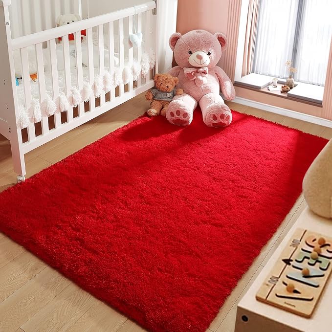 LOCHAS Ultra Soft Indoor Modern Area Rugs Fluffy Living Room Carpets - Image 2