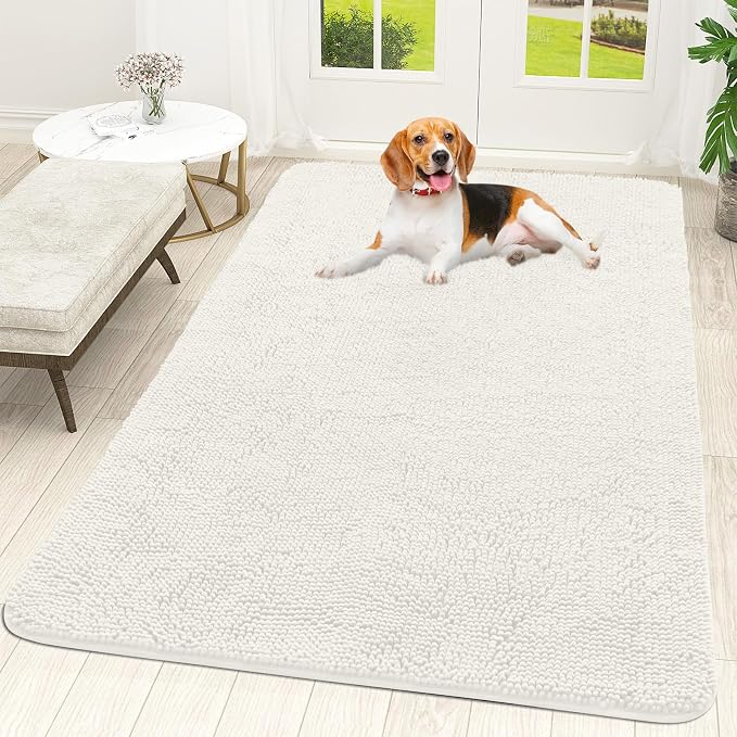 OLANLY Dog Door Mat for Muddy Paws 70x46, Absorbs Moisture and Dirt, Absorbent by OLANLY