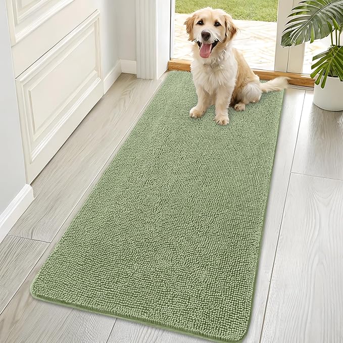OLANLY Dog Door Mat for Muddy Paws 70x35, Absorbs Moisture and Dirt, Absorbent by OLANLY