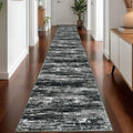 KOZYFLY Modern Abstract Washable Runner Rug 2.6x18 Hallway Runners Non-Slip by KOZYFLY