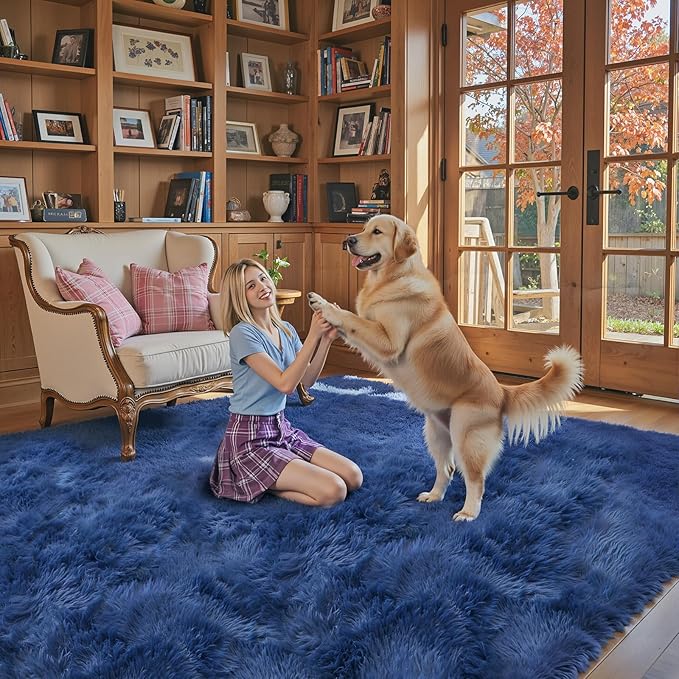 8x10 Area Rugs for Living Room Bedroom, Large Area Rug Shaggy Carpet Soft Plush - Image 3